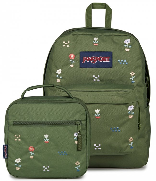 Jansport SuperBreak Plus® FX Flower Green Bundle - Flower Fundamentals Cargo Green Jansport SuperBreak Plus® FX Flower Green Bundle - Flower Fundamentals Cargo Green